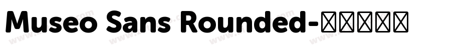 Museo Sans Rounded字体转换